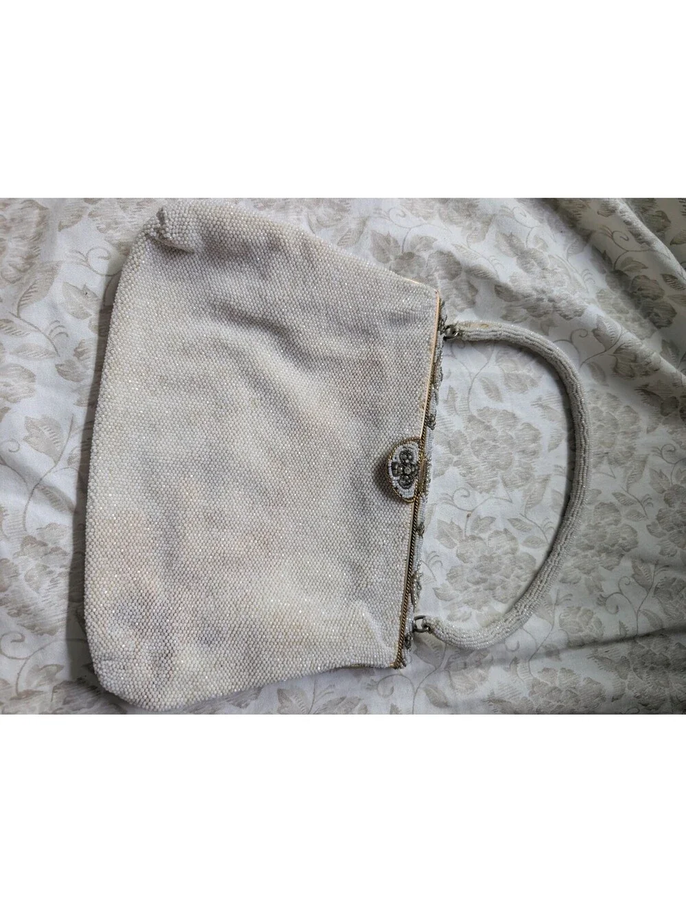 Vintage Saks Fifth Ave Beaded Evening Bag Made in France